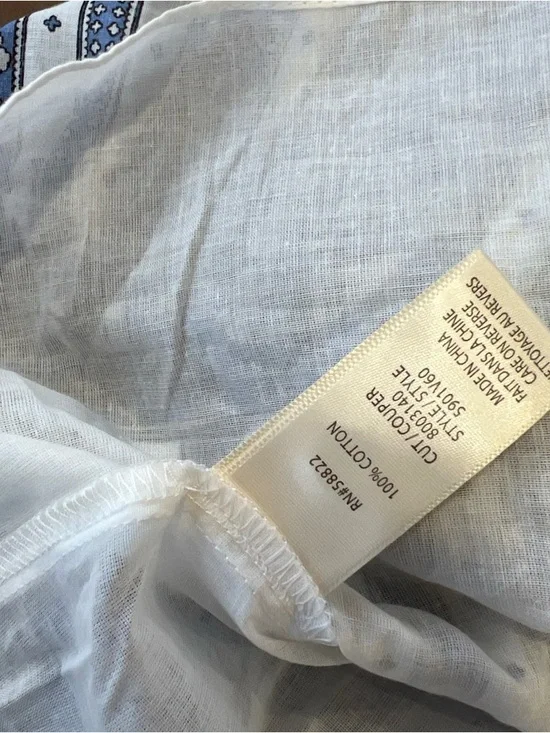 Max Studio Spaghetti strap Floral Maxi Dress Women’s Large Blue Cottagecore New - Picture 8 of 12